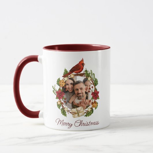 Mug Couronne de fête photo cadeau (Gauche)