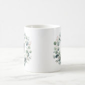 Mug Couronne de feuillage de eucalyptus vert classique (Centre)