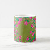 Mug Couronne de fleurs roses texturées  (Centre)