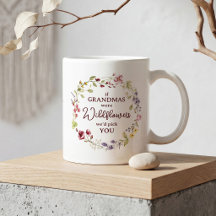 Couronne de fleurs sauvages personnalisée pour gra