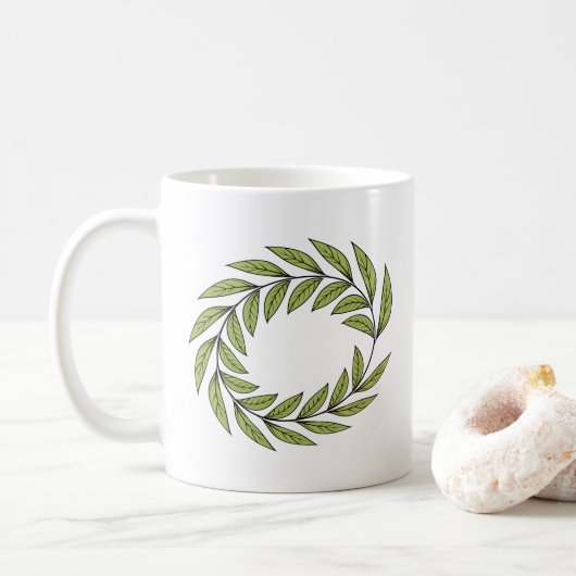 Mug Couronne de laurier isolée Set Classic (Avec donut)