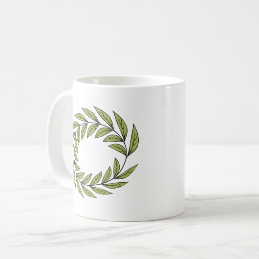 Mug Couronne de laurier isolée Set Classic (Devant gauche)