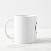 Mug Couronne de monogramme élégante et classique (Gauche)