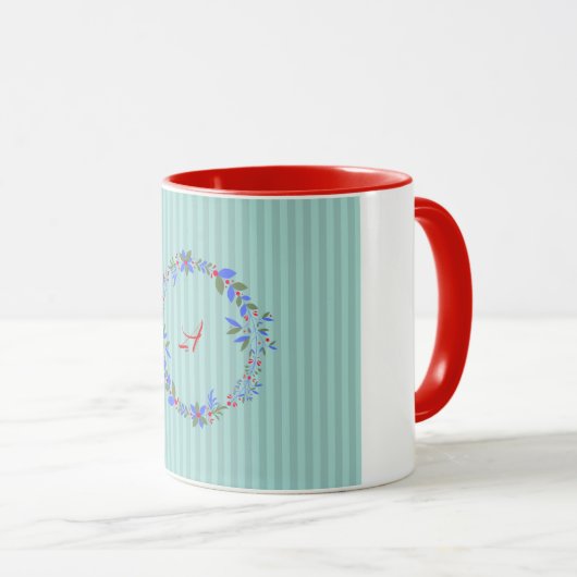 Mug Couronne de Noël (Devant droit)