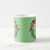 Mug Couronne de Noël à monogramme initial (Centre)