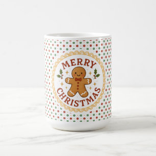 Mug Couronne de Noël avec bonhomme en pain d'épice