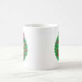 Mug Couronne de Noël classique avec noeud (Centre)
