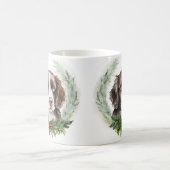 Mug Couronne de Noël de Springer spaniel Chien de fête (Centre)