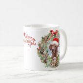 Mug Couronne de Noël de Vizsla en Hongrie (Devant droit)