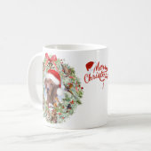 Mug Couronne de Noël de Vizsla en Hongrie (Devant gauche)
