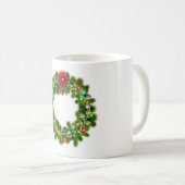 Mug Couronne de Noël décorée festive (Devant droit)