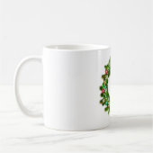 Mug Couronne de Noël décorée festive (Gauche)