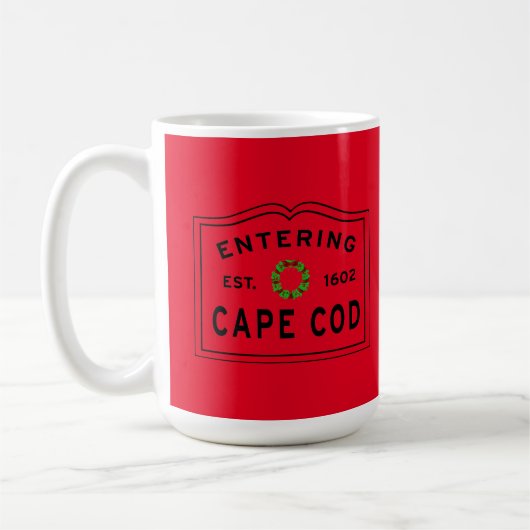 Mug Couronne de Noël entrant Cape Cod (Gauche)
