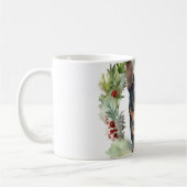 Mug Couronne de Noël festive de Kelpie australien (Gauche)