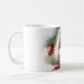Mug Couronne de Noël festive de Malamute d'Alaska (Gauche)