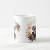 Mug Couronne de Noël festive du Cane Corso (Centre)