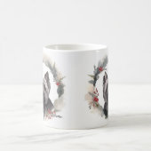 Mug Couronne de Noël festive Terrier de Skye Chien fes (Centre)