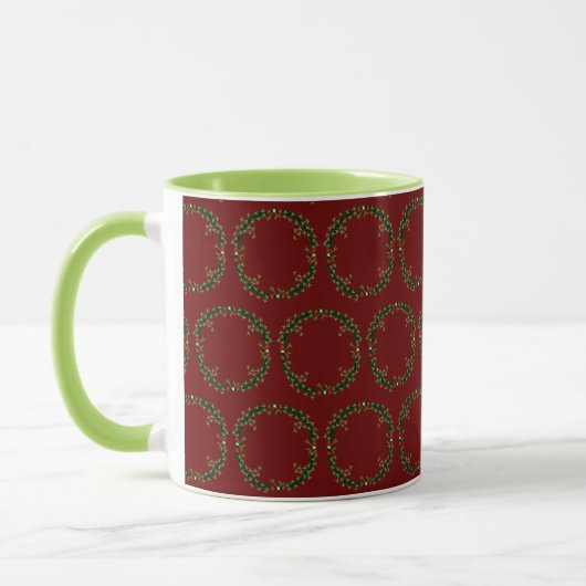 Mug Couronne de Noël gothique (Gauche)