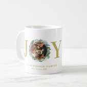 Mug Couronne de Noël "Joie" Photo (Devant gauche)