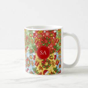 Mug Couronne de Noël, Ornements de Noël, Casquette de
