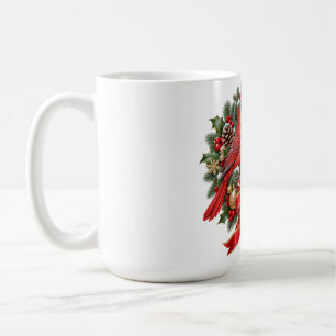 Mug Couronne de Noël persistante Cardinal d'hiver
