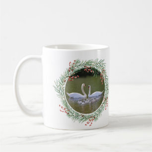 Mug Couronne de Noël personnalisée pour la famille des