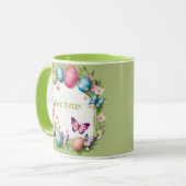 Mug Couronne de Pâques : Joyeuses Pâques - (Devant gauche)