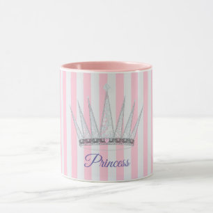 Mug Couronne de princesse royale rayée