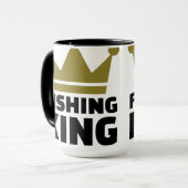 Mug Couronne de roi de pêche (Devant gauche)