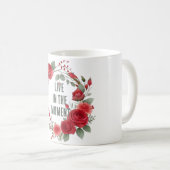Mug Couronne de roses rouges (Devant droit)