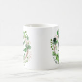 Mug Couronne de trèfle vert aquarelle Saint Patrick (Centre)