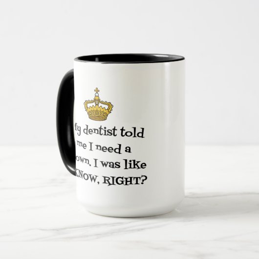MUG COURONNE DENTISTE (Devant gauche)