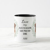 Mug Couronne d'eucalyptus Aussie Monogramme Merle Roug (Centre)