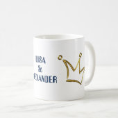Mug Couronne dorée drôle - luxe royal 1 (Devant droit)