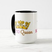 Mug Couronne drôle de la Reine de cétonique (Devant gauche)