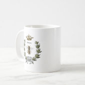 Mug Couronne et guirlande de reine des abeilles (Devant gauche)