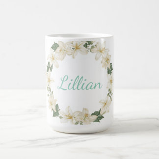 Mug Couronne florale aquarelle pour la fête des mères