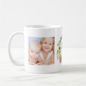 Mug Couronne florale | Modèle photo pour maman (Gauche)