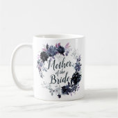Mug Couronne florale nocturne chic mère de la mariée (Gauche)