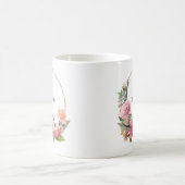 Mug Couronne florale rose en or Meilleure arrière-gran (Centre)
