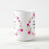 Mug Couronne florale rustique colorée (Centre)