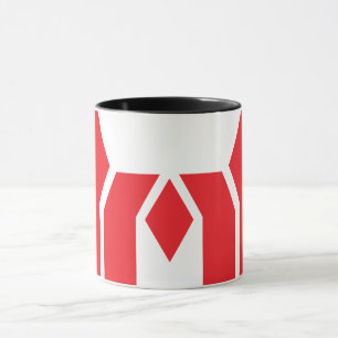 Mug Couronne géométrique rouge lettre M