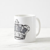 Mug Couronne - Gris (Devant droit)