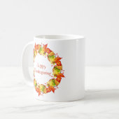 Mug Couronne Joyeuse Action de Grâce (Devant gauche)