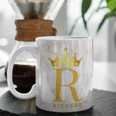 Mug Couronne Lettre initiale Monogramme Nom Marque