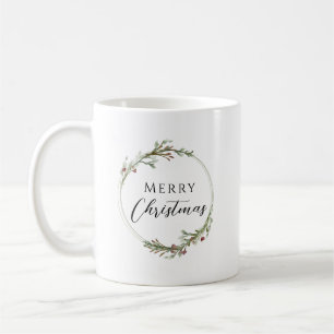 Mug Couronne minimaliste de Joyeux Noël