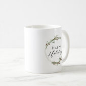 Mug Couronne minimaliste Joyeuses Fêtes (Devant droit)