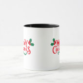 Mug Couronne moderne Joyeux café de Noël (Centre)