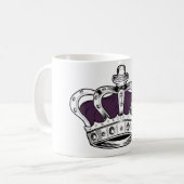 Mug Couronne - pourpre (Devant gauche)