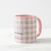 Mug Couronne rayée de princesse royale (Devant droit)